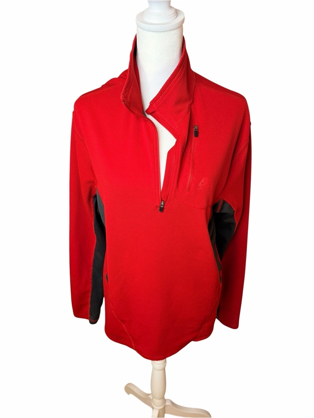 Nike ACG Dri-FIT Red Quarter Zip Pullover Mens Medium Outdoor Performance Top